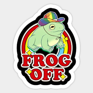 FROG OFF Sticker